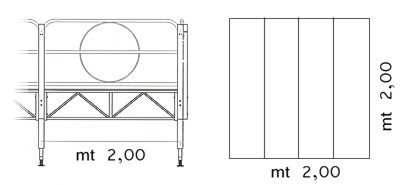 Misure palco modulare